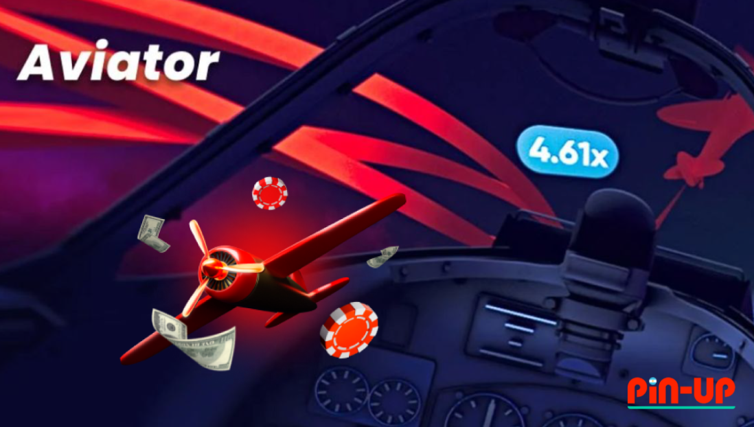 Versão online do Aviator Pin-Up em um computador